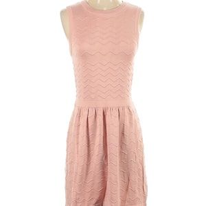 NWT Romeo & Juliet Couture chevron blush pink knit sleeveless dress